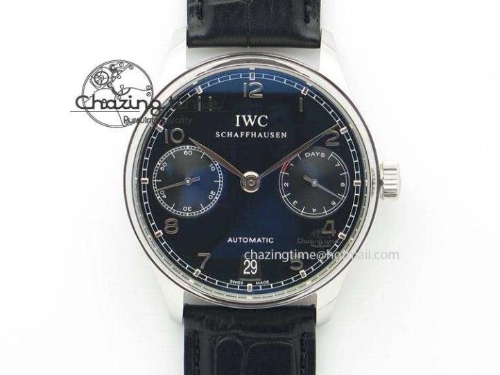 MIROTIME 0721 Supportive Portuguese Chrono IW371431 ZF 1:1 Best Edition Gray Dial On Brown Leather Strap A79350 (Slim Movement) 7261